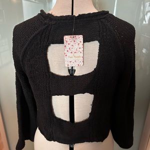 NWT Free People Open Back Sweater